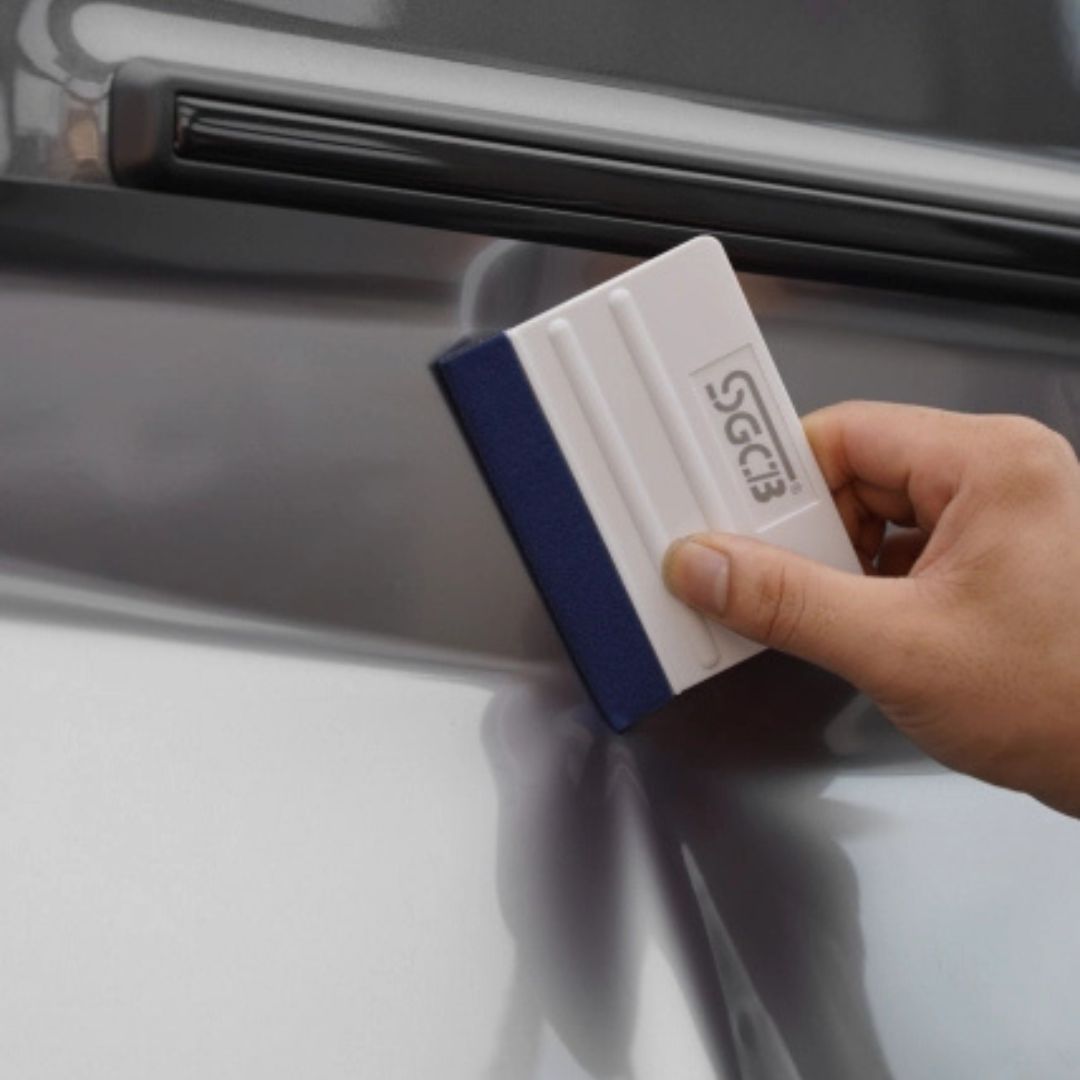 لیسه و کاردک اجرا کاور خودرو اس جی سی بی مدل SGCB PPF Felt Squeegee