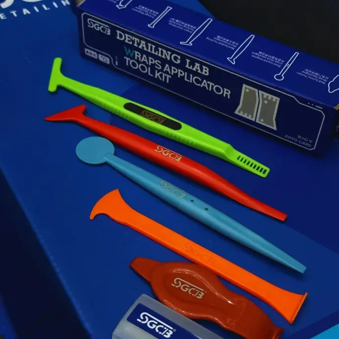 کیت کامل ابزار اجرای کاور محافظ بدنه و کابین خودرو مدل SGCB Wraps Applicator Tool Kit