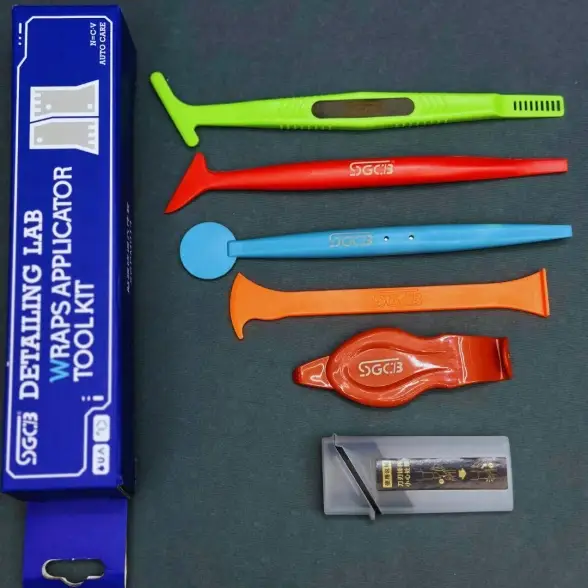 کیت کامل ابزار اجرای کاور محافظ بدنه و کابین خودرو مدل SGCB Wraps Applicator Tool Kit