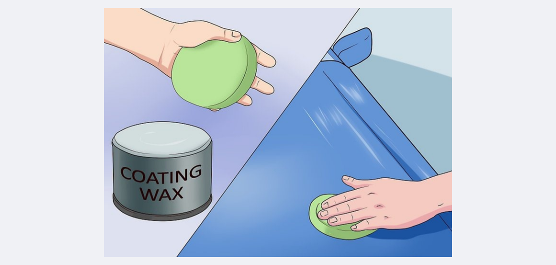 یک لایه واکس را روی رنگ خودرو بمالید