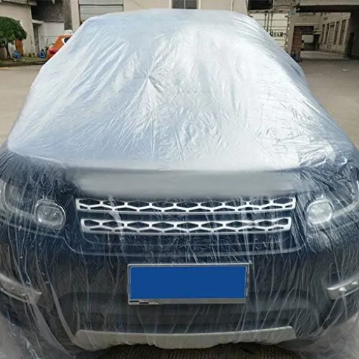 کاور محافظ پلاستیکی موقت بدنه خودرو مدل Disposable Car Cover Plastic