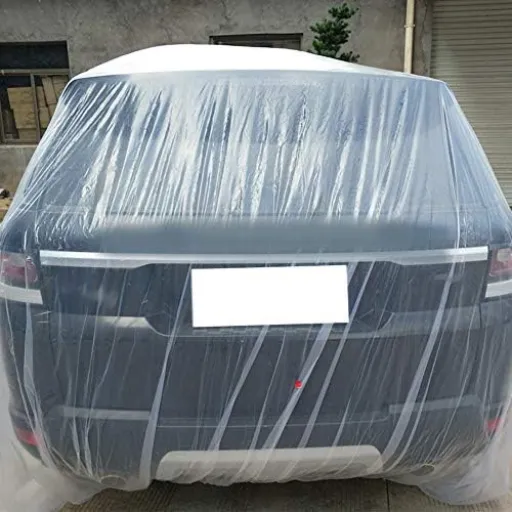 کاور محافظ پلاستیکی موقت بدنه خودرو مدل Disposable Car Cover Plastic
