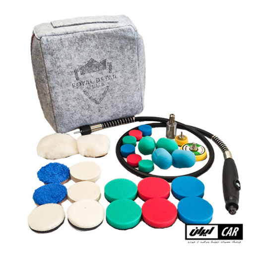 کیت 29 عددی دستگاه پولیش مینیاتوری انگشتی رویال دیتیل مدل ROYAL DETAIL Mini Rotary Polishing System