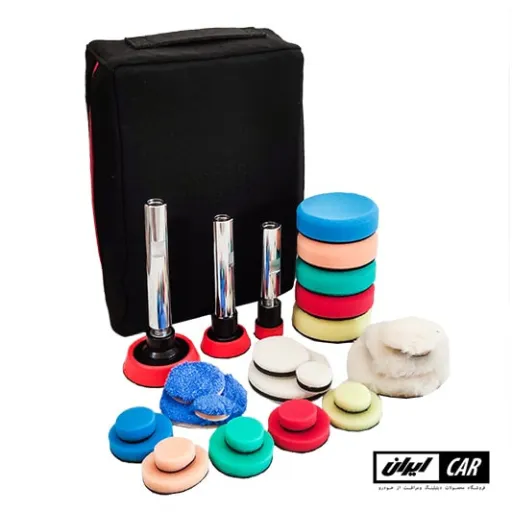 کیت 28 عددی صفحه شفت میله و پد پولیش رویال دیتیل ROYAL DETAIL Shaft Set for Rotary Polishers