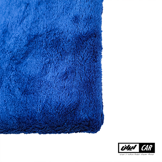 حوله مایکروفایبر ابی رویال دیتیل مدل Royal Detail Blue Microfiber Towel