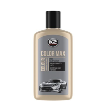 پولیش واکس رنگ نقره ای مدل K2 COLOR MAX 250 ML SILVER