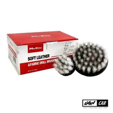 ست برس دریل چرمی نرم و پارچه مکس شاین مدل Maxshine Soft Leather Fabric Drill Brush Set