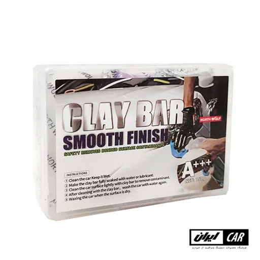 کیت سه عددی خمیر جرمگیر رنگ خودرو نورث ولف مدل North Wolf Clay Bar 3 pack