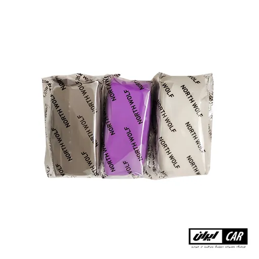 کیت سه عددی خمیر جرمگیر رنگ خودرو نورث ولف مدل North Wolf Clay Bar 3 pack