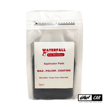 کیت 2 عددی پد اپلیکاتور میکروفایبر اجرای واکس پولیش خودرو مدل Waterfall Wax Polish Applicator Pad