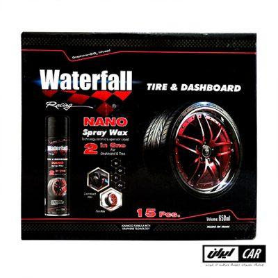 اسپری نانو واکس داشبورد و لاستیک مدل Waterfall Nano Spray Wax