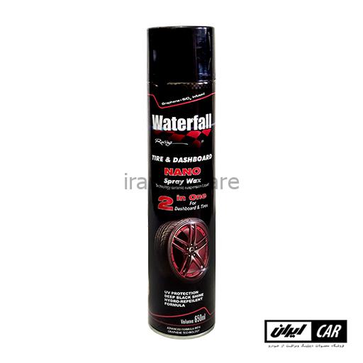 اسپری نانو واکس داشبورد و لاستیک مدل Waterfall Nano Spray Wax