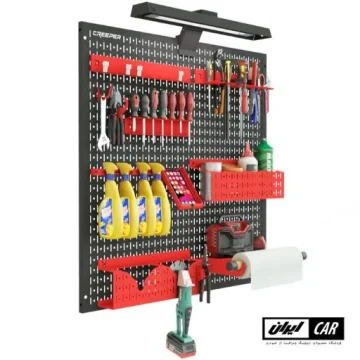 استند دیواری ابزار 1 در1 متری پک دیتلینگ حرفه ای مدل Professional Detailing Tool Stand