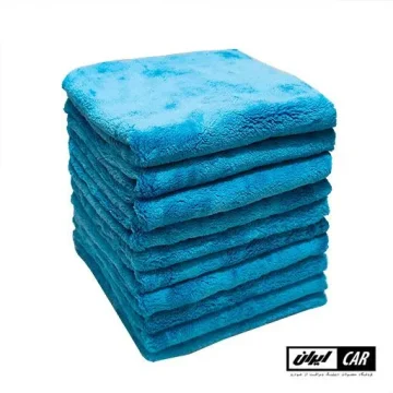 بسته 10 عددی حوله دستمال میکروفایبر بدون لبه نانو سرامیک رویال دیتیل مدل Royal Detal Multi Towel Pack of 10