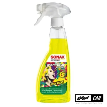 اسپری محافظ داشبورد کاکپیت با رایحه لمون سوناکس مدل Sonax Cockpit Spray Matt effect Lemon Rocks