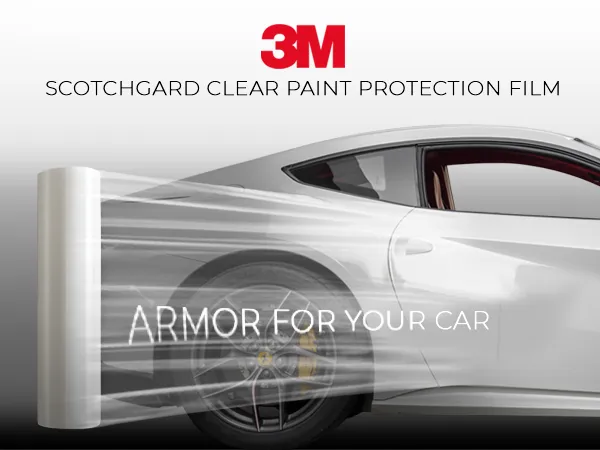 کاور شفاف بدنه خودرو خود ترمیم 180 میکرون تری ام مدل مدل 3M Scotchgard Paint Protection