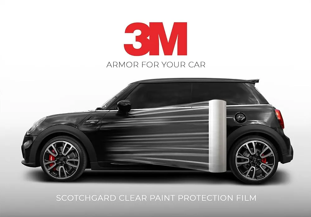 کاور شفاف بدنه خودرو خود ترمیم 180 میکرون تری ام مدل مدل 3M Scotchgard Paint Protection