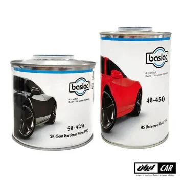 کیلر و خشک کن دو قلو ضدخش باسلاک مدل BASLAC 40-450 2K Universal VOC clear