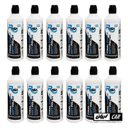 کارتن 12 عددی پولیش نرم بدنه خودرو راسا مدل Rasa Final Finish Polish 500ML
