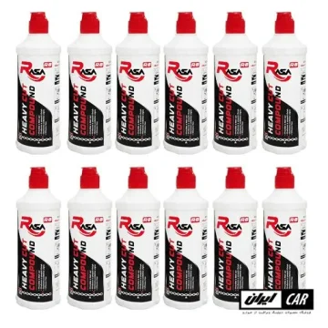 کارتن 12 عددی پولیش زبر بدنه خودرو راسا مدل Rasa Heavy Cut Compound 500ML