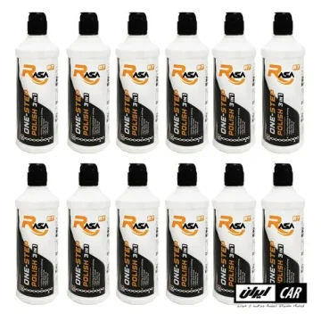 کارتن 12 عددی پولیش تک مرحله ای بدنه خودرو راسا مدل Rasa One Step Polish 500ML