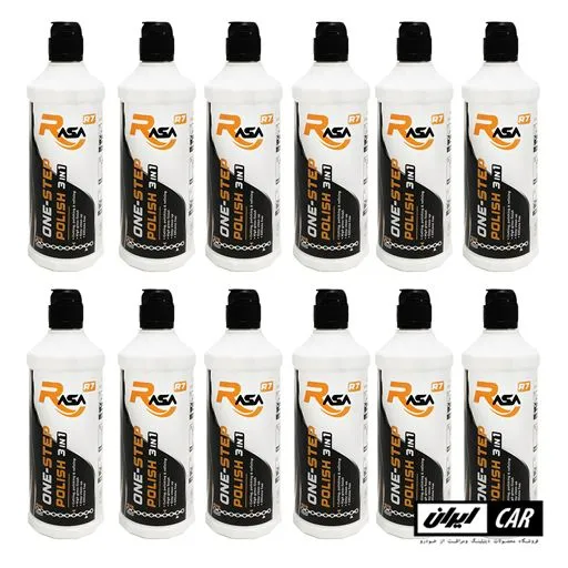 کارتن 12 عددی پولیش تک مرحله ای بدنه خودرو راسا مدل Rasa One Step Polish 500ML