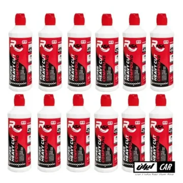 کارتن 12 عددی پولیش سوپر زبر رنگ خودرو راسا مدل Rasa Super Heavy Cut 500ML