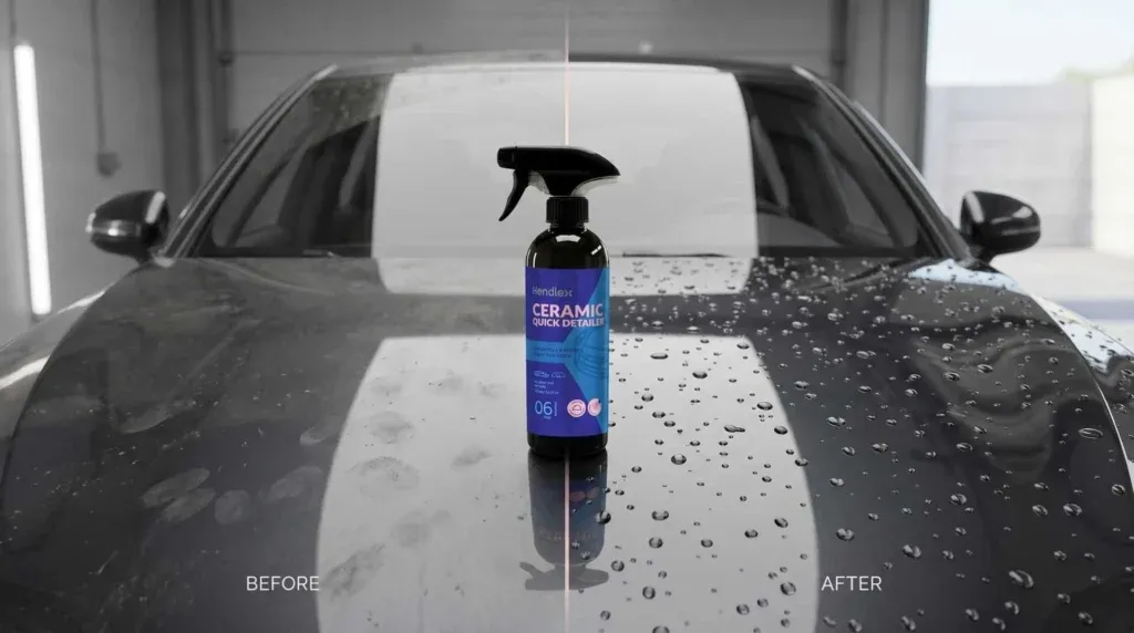 اسپری بازسازی کننده نانو سرامیک بدنه خودرو هندلکس مدل Hendlex Ceramic Quick Detailer
